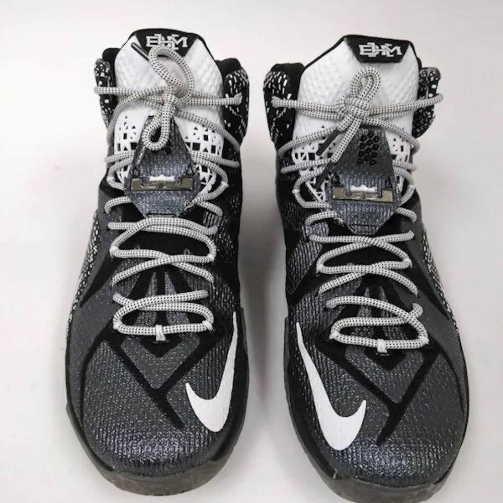 2015 NIKE LEBRON XII 12 BHM BLACK HISTORY MONTH SILVER WHITE MVP 718825-001 IOB